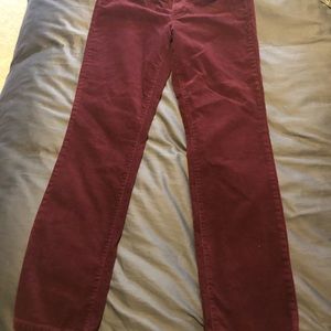 J Crew Maroon corduroy pants